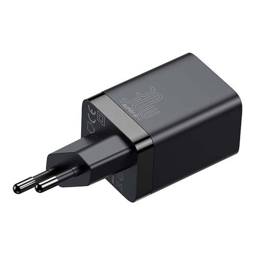 Baseus Super Si Pro Quick Charger USB + USB-C 30W (black), Baseus CCSUPP-E01