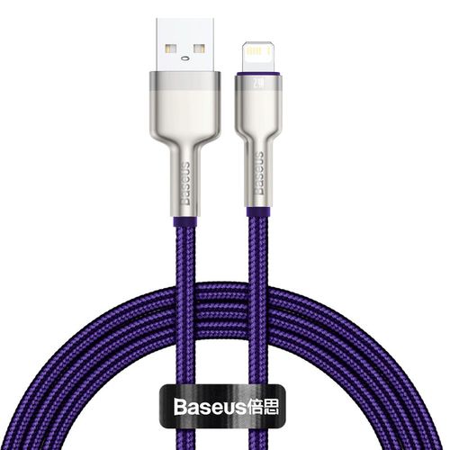 USB cable for Lightning Baseus Cafule, 2.4A, 1m (purple), Baseus CALJK-A05