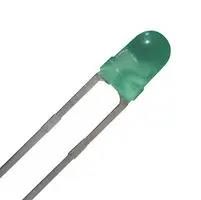 LED, GREEN, 20MCD, 568NM, 60DEG, T-1 L-934GD