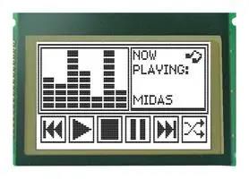 LCD, COG 240X160, FSTN BLACK ON WHITE MCCOG240160C6W-FPTLW