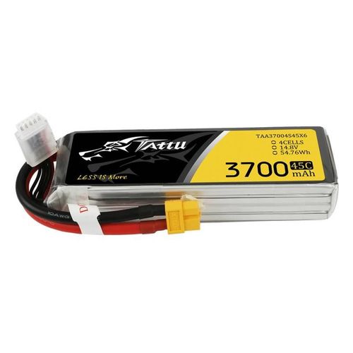 Battery Tattu 3700mAh 14,8V 45C 4S1P, Tattu TAA37004S45X6