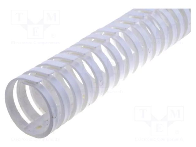 Wiring duct; white; polypropylene; UL94V-0; L: 0.5m; flexible HELLERMANNTYTON FLEX40SK