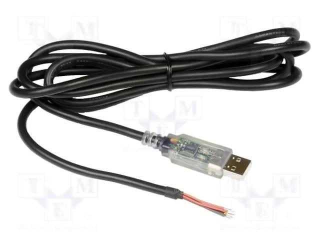 Module: cable integrated; RS232,USB; lead; 5m; USB A FTDI USB-RS232-WE-50