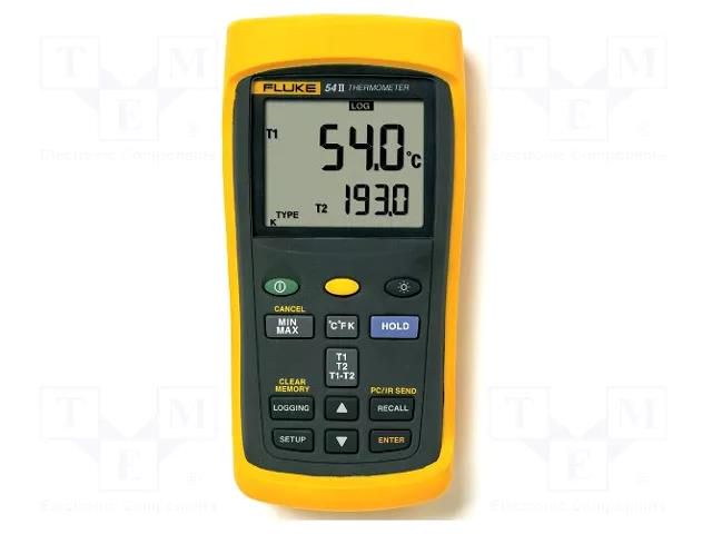 Meter: temperature; digital; LCD; -200÷1372°C; Resol: 0.1°C FLUKE FLK-54-2-50HZ