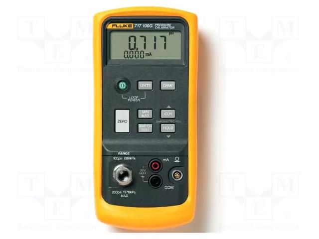 Meter: calibrator; pressure; Overpressure: 2x full range FLUKE FLK-717-100G