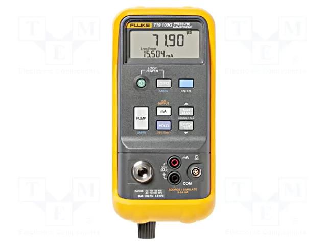 Meter: calibrator; pressure; Overpressure: 2x full range FLUKE FLK-719-100G