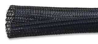 SLEEVING, BRAID, BLK, 6.35MM, 15.24M G1301/4 BK007