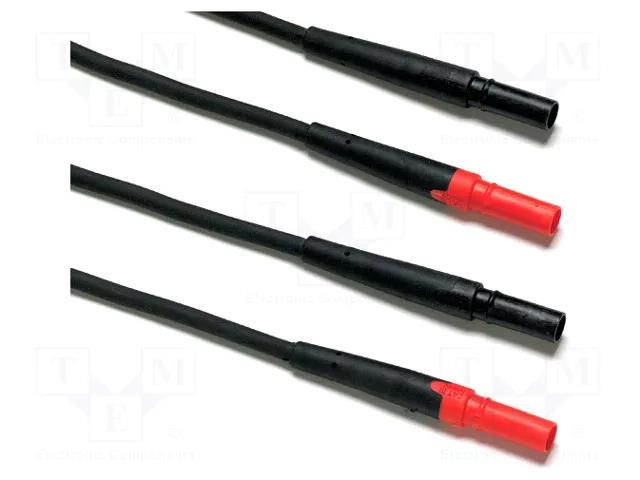 Test leads; Len: 1.5m; banana plug 4mm,both sides; test leads x2 FLUKE FLK-TL27