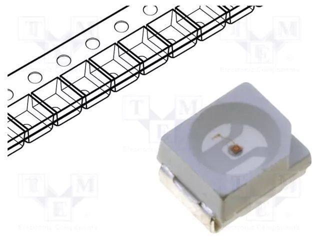 LED; red; SMD; 3528,PLCC2; 400÷600mcd; 1.8÷2.6VDC; 3.5x2.8x1.9mm WAH WANG HOLDING WW-RUA30TS-H