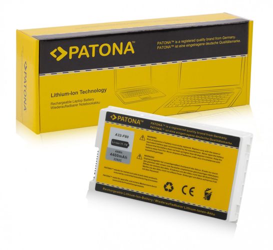Battery f. ASUS A32-F80 A32-F80A A32-F80H X61 X61GX X61S white, PATONA 2292 4260317091818