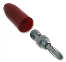 BANANA PLUG, 15A, SOLDERLESS, RED 108-0302-001