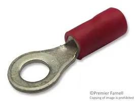 TERMINAL, RING TONGUE, M10, 2AWG, RED 324054