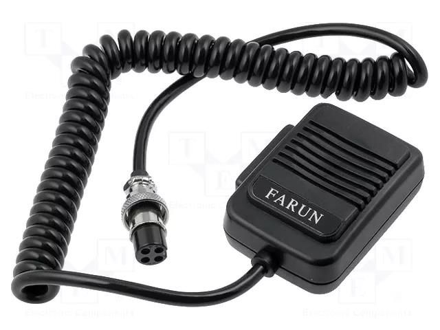 CB microphone; PIN: 4; XLR FARUN FRN.MIK04