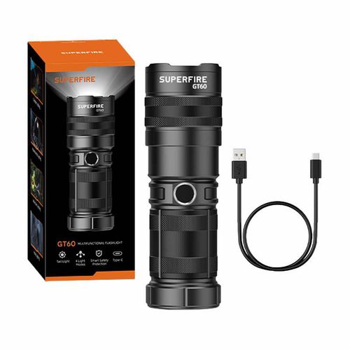 Flashlight Superfire GT60, 2600lm, USB-C, Superfire GT60