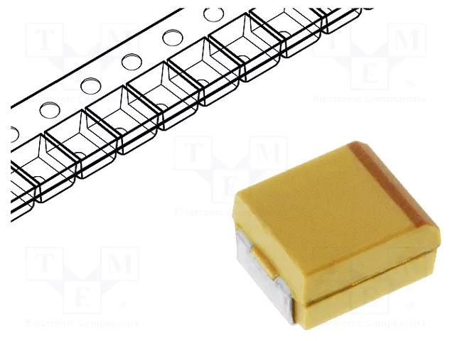 Capacitor: tantalum; 6.8uF; 50VDC; SMD; D; 2917; ±20%; -55÷125°C KEMET T491D685M050AT