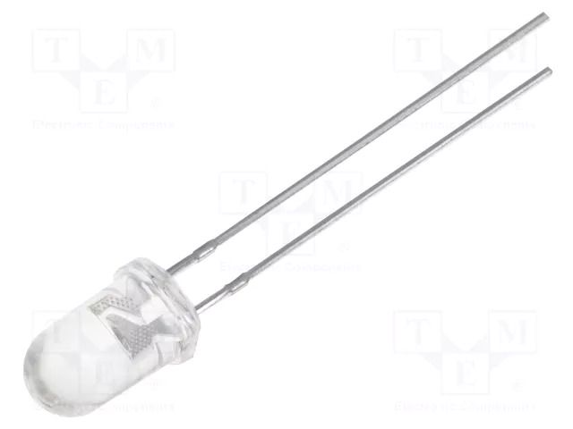 LED; white cold; 5mm; 7000÷15000mcd; 30°; Front: convex; 3÷3.4VDC WENRUN LUW503F43