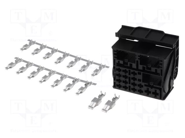 Kit; plug; Quadlock; PIN: 52; VW 2011->; black 4CARMEDIA 800015