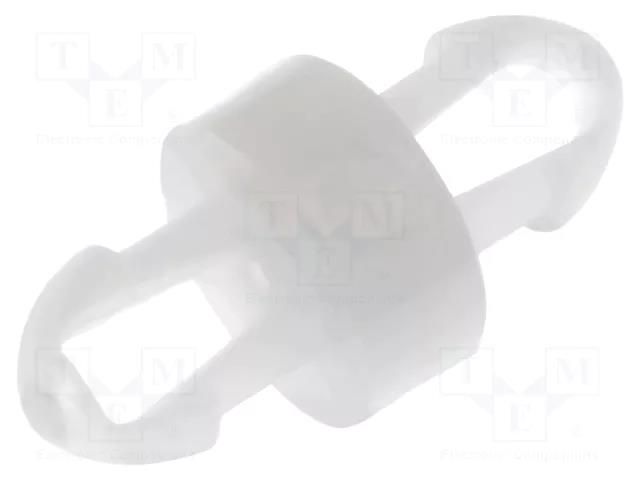 PCB distance; polyamide; L: 2mm; latch/latch; natural; UL94V-2 FIX&FASTEN FIX-MADA-2