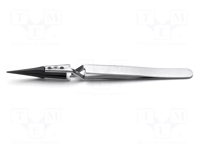 Tweezers; strong construction,replaceable tips; Blades: narrow IDEAL-TEK IDL-5XCFR.SA