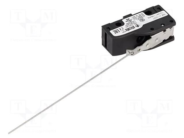 Microswitch SNAP ACTION; 6A/250VAC; 5A/24VDC; with lever; SPDT PIZZATO ELETTRICA MKV11D37