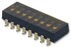SWITCH, FLUSH, 8 WAY, SMD SDA08H0SBR