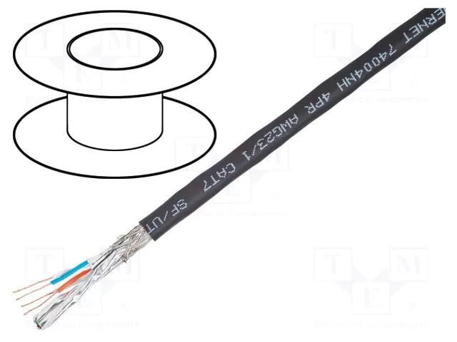 Wire; S/FTP; 4x2x23AWG; industrial Ethernet; 7; wire; Cu; FRNC BELDEN 74004NH.01305