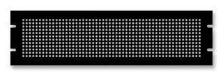 PANEL, STEEL, BLACK, 2U, PERFORATED PPFS19003BK2