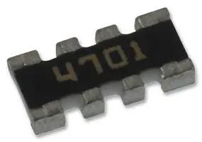 RESISTOR N/W, 4RES, 4.7KOHM, 1%, SMD CAY16-4701F4LF