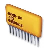 RESISTOR N/W, 6RES, 10KOHM, 2%, TH 4607X-101-103LF