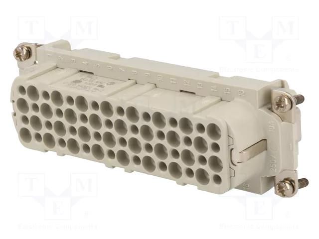 Connector: HDC; contact insert; female; 250V; PIN: 64; 64+PE AMPHENOL C146-10B0640002