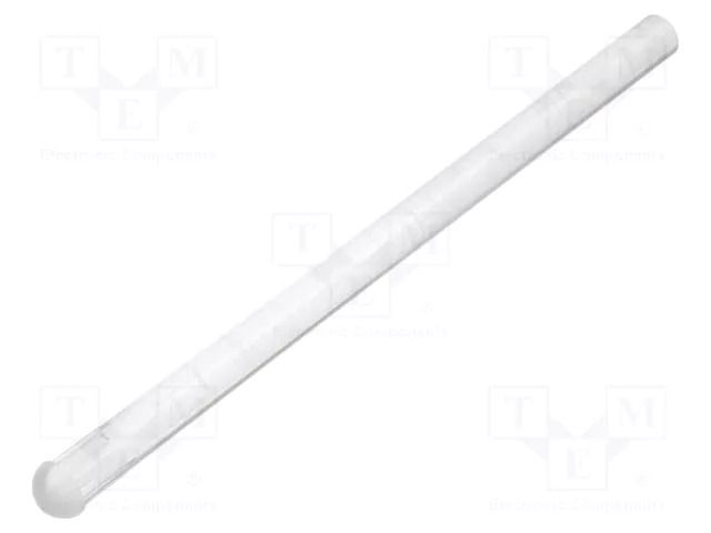 Fiber for LED; Ø3.2mm; L: 45mm; round; Front: convex; straight MENTOR 1282.5000