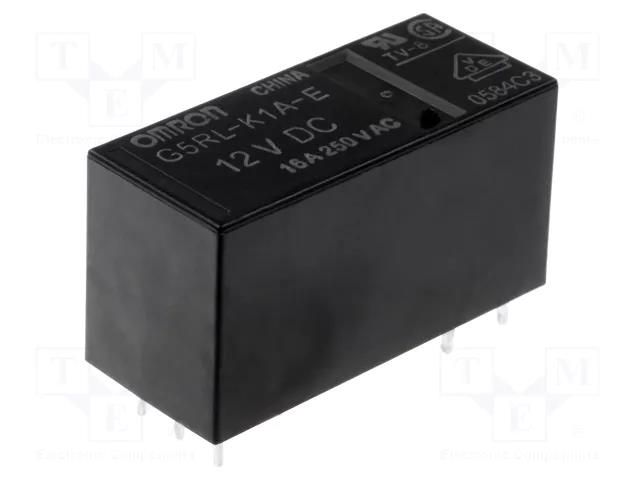 Relay: electromagnetic; SPST; Ucoil: 12VDC; Icontacts max: 16A OMRON Electronic Components G5RL-K1A-E-12DC