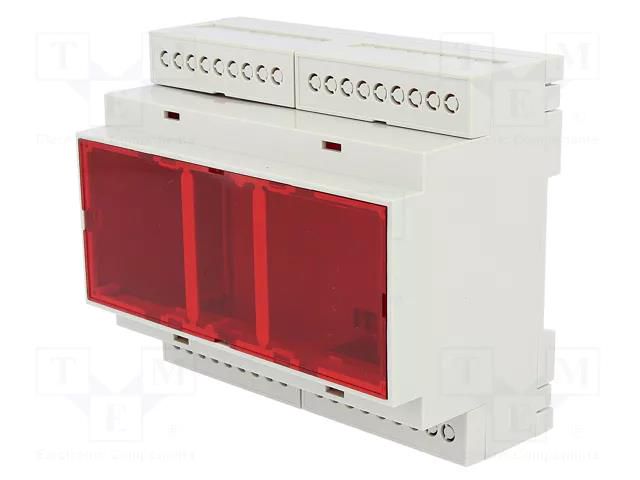 Enclosure: for DIN rail mounting; Y: 90.2mm; X: 106.25mm; Z: 57.5mm GAINTA D6MG-IRC