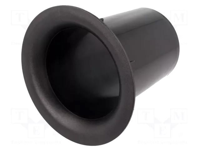 Bassreflex port; Cutout: Ø142mm; Ø: 100mm; Flange dia: 157mm BASSER PORT.BASSREFLEX100