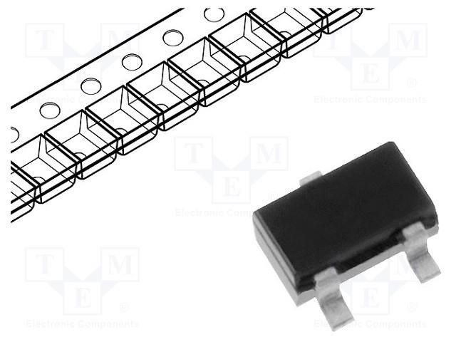 Sensor: Hall; unipolar; SOT23; 240÷460Gs; Usup: 3÷24VDC HONEYWELL SS349RT