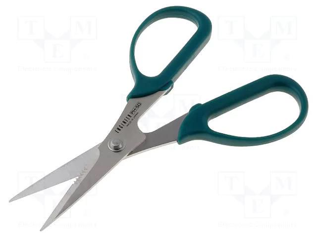 Scissors; 170mm; ergonomic handle; Blade: about 54 HRC ENGINEER FUT.PH-50