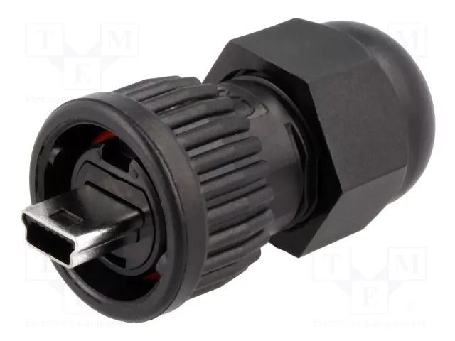 Connector: USB B mini; plug; Data-Con-X; for cable; straight SWITCHCRAFT DCC-USBNB-160