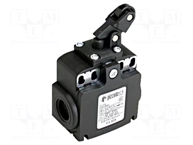 Limit switch; plastic roller Ø14mm; NO + NC; 10A; max.500VAC PIZZATO ELETTRICA FX505
