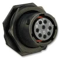 CIRCULAR, RECEPTACLE, 8 WAY, JAM NUT UTS712E8S