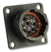 CIRCULAR, RECEPTACLE, 8 WAY, PANEL UTS012E8P