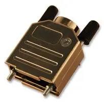 BACKSHELL, METALIZED, VERT, BLK, 9WAY MC-DTPMK9-K