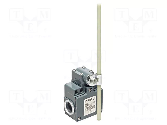 Limit switch; adjustable fiber glass rod, R 19- 189mm; NO + NC PIZZATO ELETTRICA FZ569