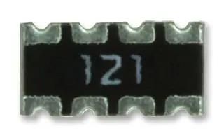 RESISTOR, ARRAY-4, 10K, 0.05, SMD TC164-JR-0710KL