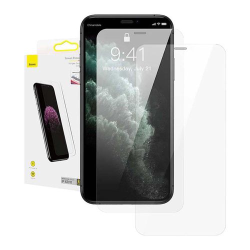 Baseus 0.3mm Full-glass Tempered Glass Film(2pcs pack) for iPhone XR/11 6.1inch, Baseus SGBL060202