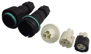 CONNECTOR KIT, PLUG & RCPT, 3 WAY, CABLE THB.405.3KIT