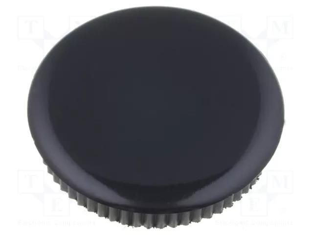 Cap; black; Mounting: push-in; plastic MENTOR G333.663