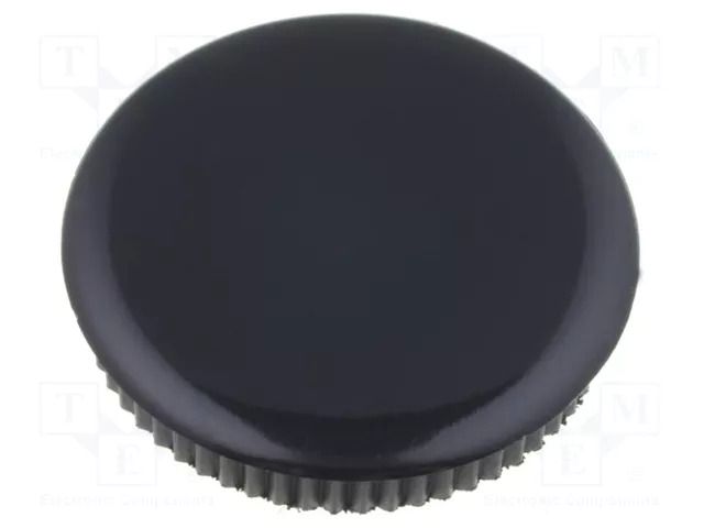 Cap; black; Mounting: push-in; plastic MENTOR G333.663