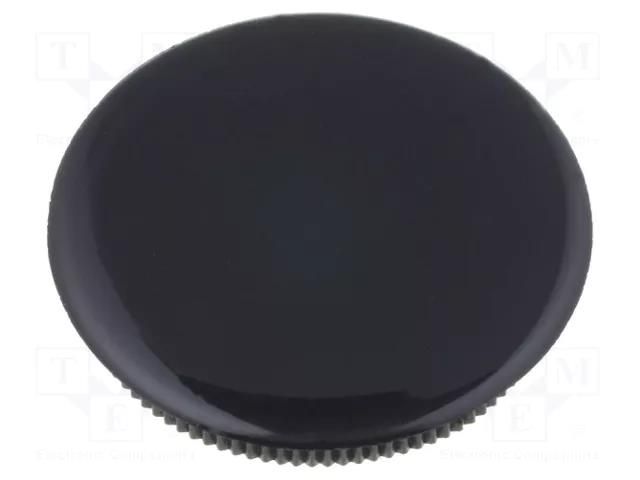 Cap; black; Mounting: push-in; plastic MENTOR G334.663