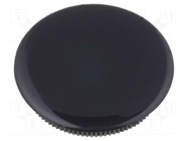 Cap; black; Mounting: push-in; plastic MENTOR G334.663