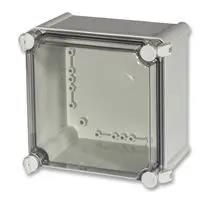 ENCLOSURE, PC, GRY, CLR LID, 190X190X130 PC 1919 13 T-2FSH ENCL.